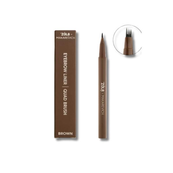 ZOLA antakių pieštukas su Quad Brush (4 linijų) antakių pieštukas